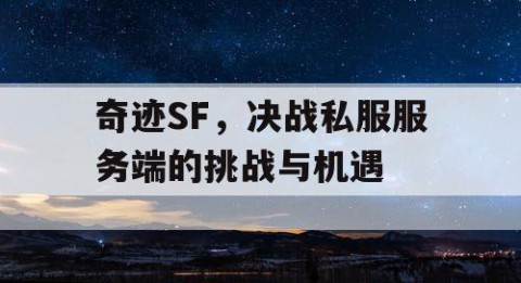 奇迹SF，决战私服服务端的挑战与机遇