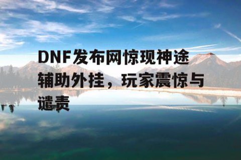 DNF发布网惊现神途辅助外挂，玩家震惊与谴责