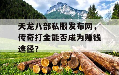 天龙八部私服发布网，传奇打金能否成为赚钱途径？