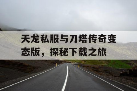 天龙私服与刀塔传奇变态版，探秘下载之旅