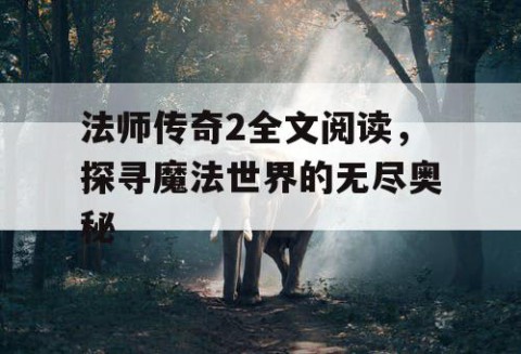 法师传奇2全文阅读，探寻魔法世界的无尽奥秘