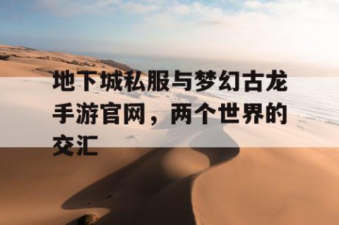 地下城私服与梦幻古龙手游官网，两个世界的交汇