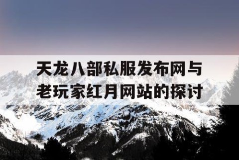 天龙八部私服发布网与老玩家红月网站的探讨