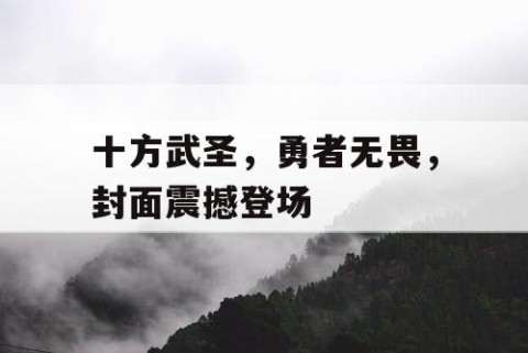 十方武圣，勇者无畏，封面震撼登场