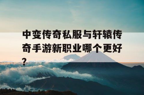 中变传奇私服与轩辕传奇手游新职业哪个更好？