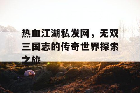 热血江湖私发网，无双三国志的传奇世界探索之旅