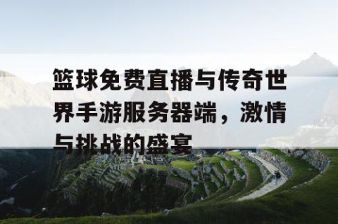 篮球免费直播与传奇世界手游服务器端,激情与挑战的盛宴