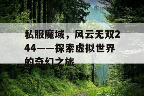 私服魔域，风云无双244——探索虚拟世界的奇幻之旅