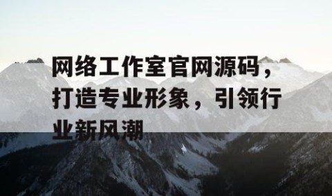 网络工作室官网源码，打造专业形象，引领行业新风潮