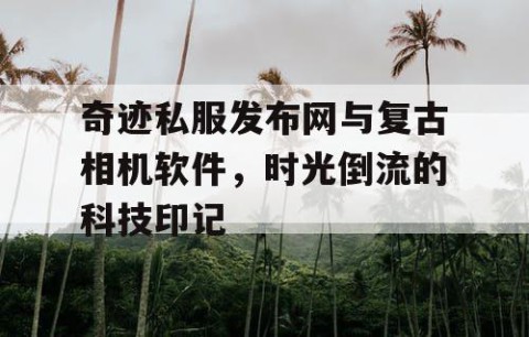 奇迹私服发布网与复古相机软件，时光倒流的科技印记