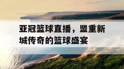 亚冠篮球直播,盟重新城传奇的篮球盛宴