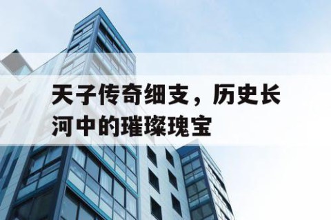 天子传奇细支，历史长河中的璀璨瑰宝