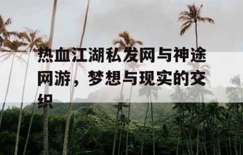 热血江湖私发网与神途网游，梦想与现实的交织