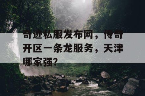 奇迹私服发布网，传奇开区一条龙服务，天津哪家强？