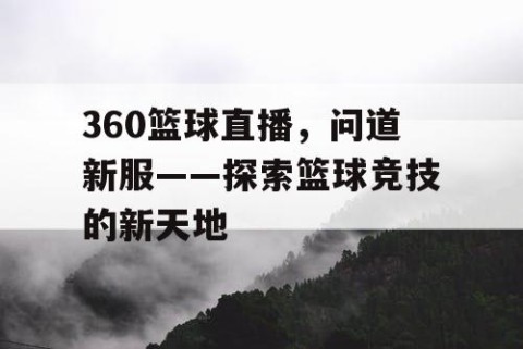 360篮球直播,问道新服——探索篮球竞技的新天地