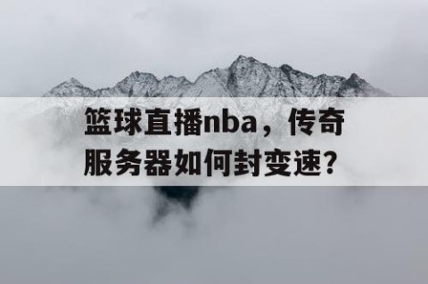 篮球直播nba,传奇服务器如何封变速?