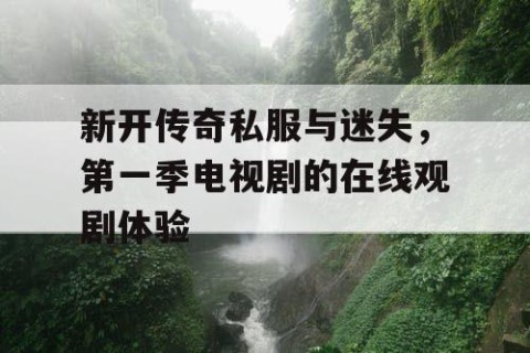 新开传奇私服与迷失，第一季电视剧的在线观剧体验