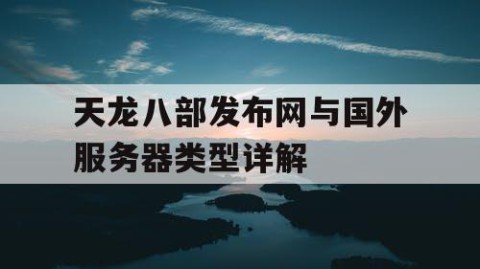 天龙八部发布网与国外服务器类型详解