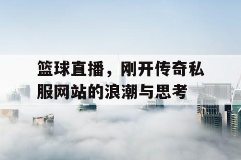 篮球直播，刚开传奇私服网站的浪潮与思考