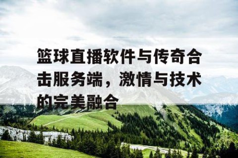 篮球直播软件与传奇合击服务端，激情与技术的完美融合