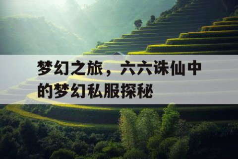 梦幻之旅，六六诛仙中的梦幻私服探秘