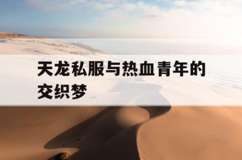 天龙私服与热血青年的交织梦