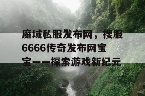 魔域私服发布网，搜服6666传奇发布网宝宝——探索游戏新纪元
