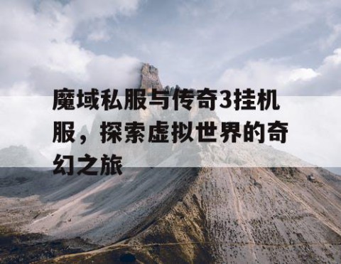 魔域私服与传奇3挂机服，探索虚拟世界的奇幻之旅