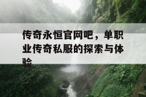 传奇永恒官网吧，单职业传奇私服的探索与体验