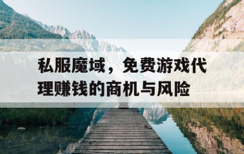 私服魔域，免费游戏代理赚钱的商机与风险