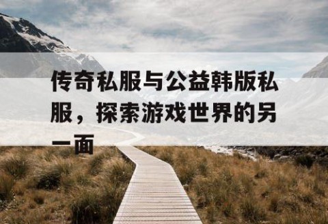 传奇私服与公益韩版私服，探索游戏世界的另一面