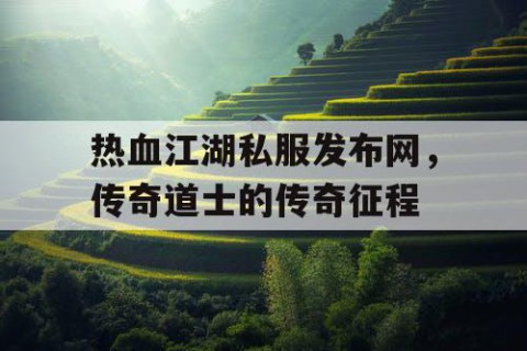 热血江湖私服发布网，传奇道士的传奇征程
