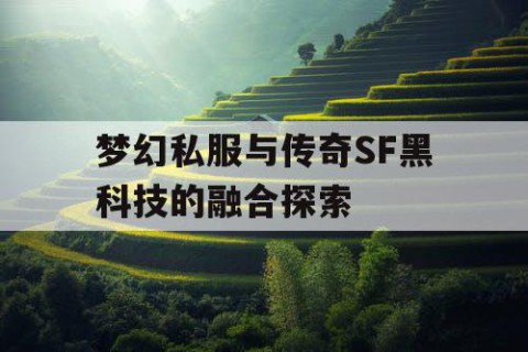 梦幻私服与传奇SF黑科技的融合探索