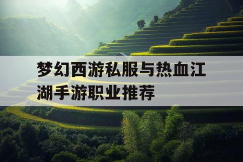梦幻西游私服与热血江湖手游职业推荐