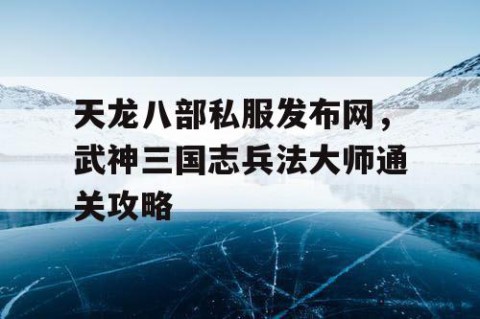 天龙八部私服发布网，武神三国志兵法大师通关攻略