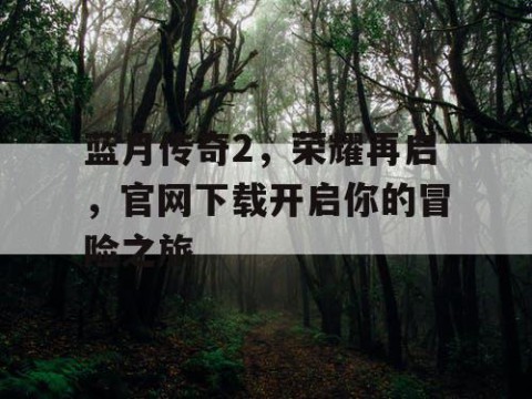 蓝月传奇2，荣耀再启，官网下载开启你的冒险之旅