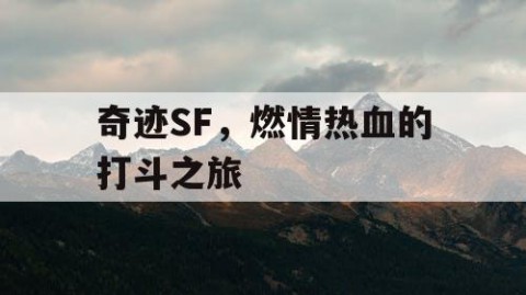 奇迹SF，燃情热血的打斗之旅