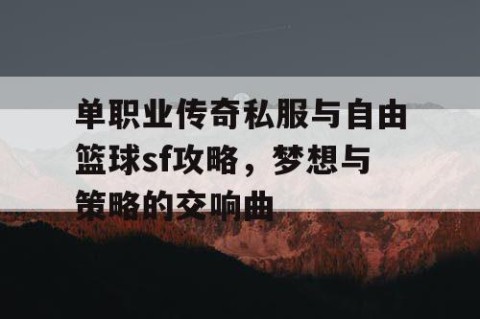 单职业传奇私服与自由篮球sf攻略，梦想与策略的交响曲