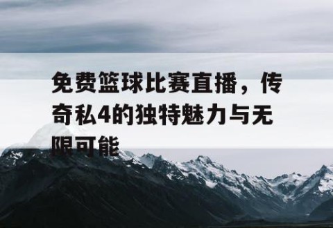 免费篮球比赛直播，传奇私4的独特魅力与无限可能