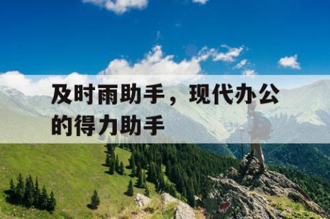 及时雨助手，现代办公的得力助手