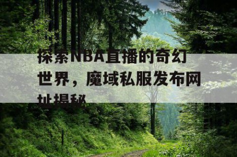 探索NBA直播的奇幻世界，魔域私服发布网址揭秘
