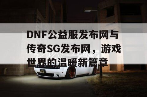 DNF公益服发布网与传奇SG发布网，游戏世界的温暖新篇章