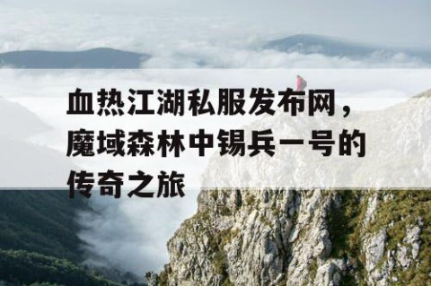 血热江湖私服发布网，魔域森林中锡兵一号的传奇之旅