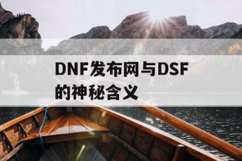 DNF发布网与DSF的神秘含义