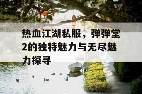 热血江湖私服，弹弹堂2的独特魅力与无尽魅力探寻