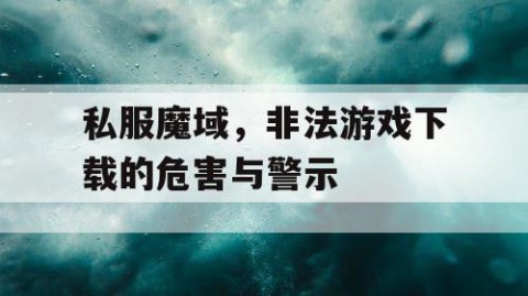 私服魔域，非法游戏下载的危害与警示
