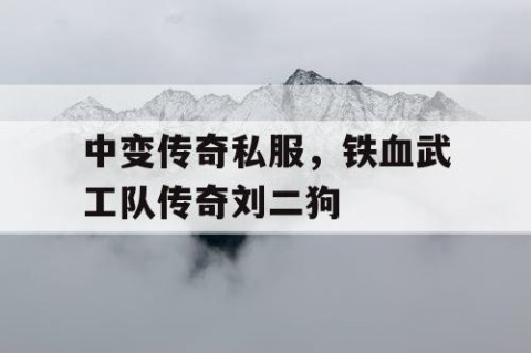 中变传奇私服，铁血武工队传奇刘二狗