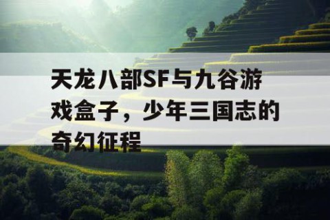 天龙八部SF与九谷游戏盒子，少年三国志的奇幻征程