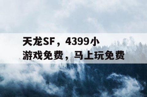 天龙SF，4399小游戏免费，马上玩免费