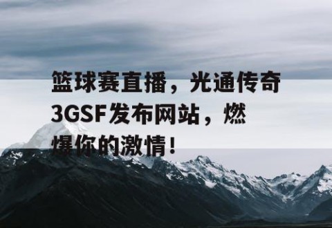 篮球赛直播,光通传奇3GSF发布网站,燃爆你的激情!